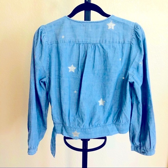 J. Crew Star Wrap Top - Picture 2 of 7